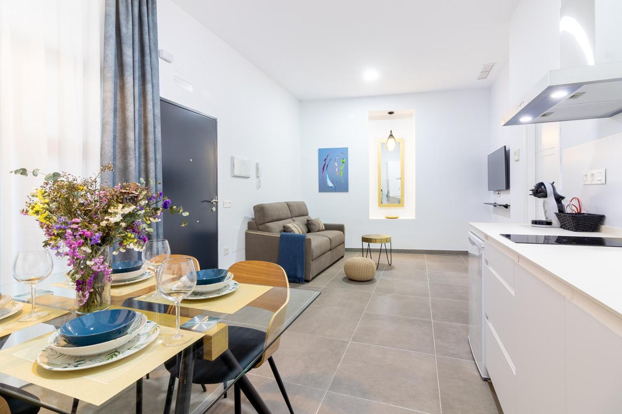 Malaga Center Flat Mariblanca 12 Sun & Terrace Boutique Apartment Cameră foto